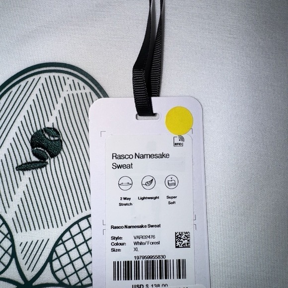 Varley Namesake Court Club Knit Sweater  White Size XL $138 - Picture 4 of 5